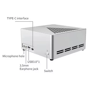 RX1 Mini PC Windows 11 4K Mini PC  G5900 Processor UHD610 Graphics 8GB DDR4 512GB SSD WiFi 6 HDMI 1.4 Bluetooth 5.2 - Mini PC - miniaturka - grafika 7