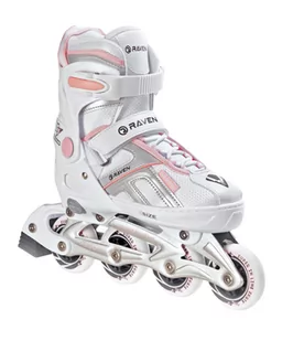 Rolki Regulowane Raven Pulse White/Pink 33-36 - Rolki - miniaturka - grafika 1