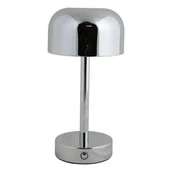 Noże stołowe - Lampa stołowa LED w kolorze srebra z metalowym kloszem (wysokość 24,5 cm) James – Leitmotiv - miniaturka - grafika 1