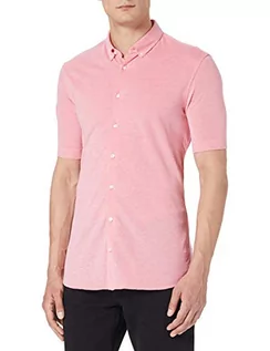 Koszule męskie - Pierre Cardin Męska koszula z krótkim rękawem, czerwony, L - grafika 1