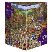 Puzzle - Heye Puzzle 1000 elementów. Bitwa królików, Ruyer Francoise (puzzle + plakat) - miniaturka - grafika 1