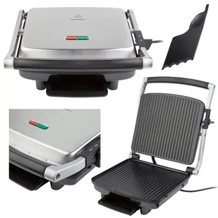 Grill elektryczny Grill kontaktowy SilverCrest SPM 2200 A2 srebrny - Grille elektryczne - miniaturka - grafika 1