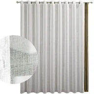 Firany - Firanka batyst gotowa na przelotkach z ołowianką 145x250 cm biała - miniaturka - grafika 1