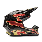 Kaski motocyklowe - Kask Cross FOX V3 RS Inning CzarnyL - miniaturka - grafika 1