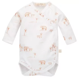 YOSOY Body niemowlęce organic cotton Elephants 56 - Body dla niemowląt - miniaturka - grafika 1