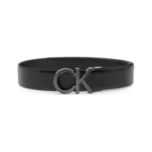Calvin Klein Skórzany pasek ADJ/REV CK METAL DIAGONAL 35MM - Paski - miniaturka - grafika 1