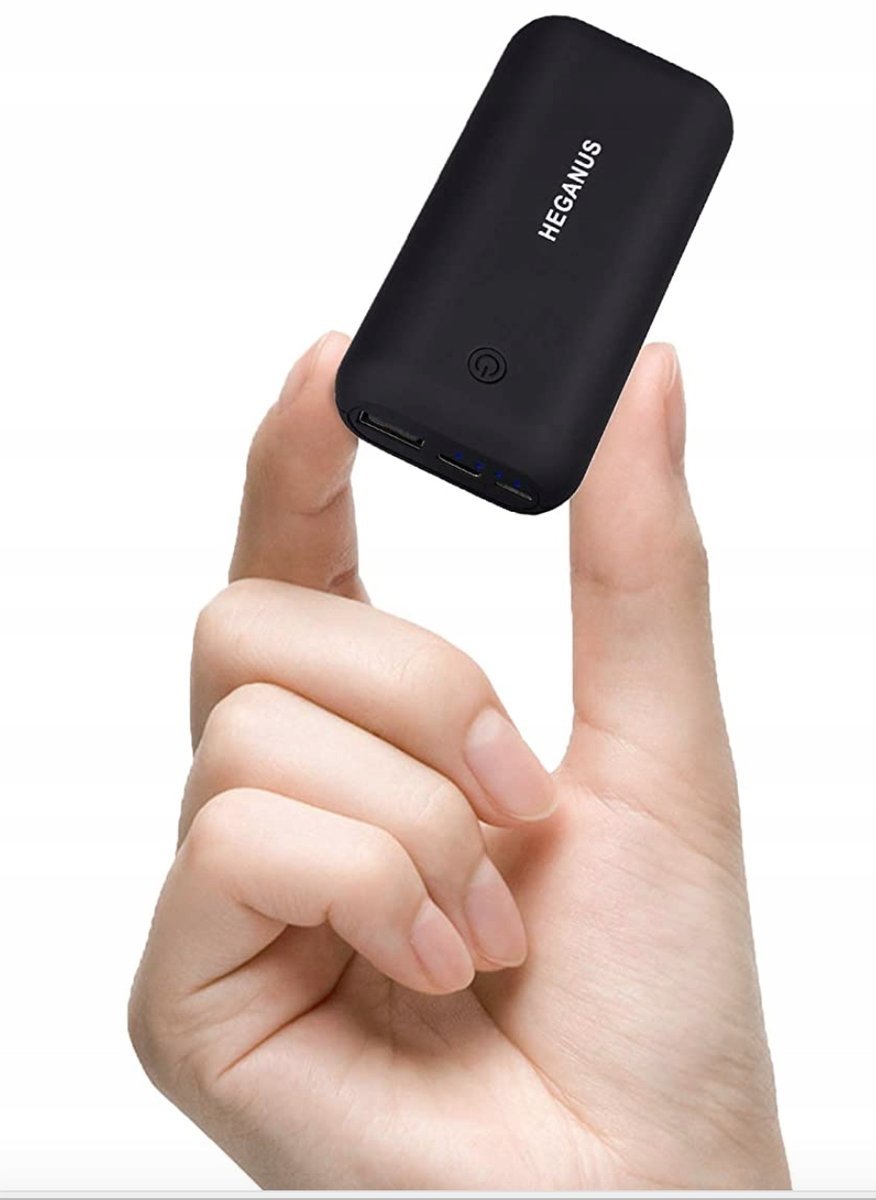 Powerbank 10 000 mAh mini kompaktowy zewnętrzny akumulator Micro + USB C