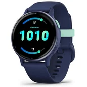 Zegarki męskie - Zegarek Garmin 010-02862-12 Vivoactive 5 w kolorze Navy z kopertą w kolorze Navy i silikonowym paskiem - miniaturka - grafika 1