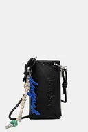 Portfele - Desigual portfel HALF LOGO MILTON damski kolor czarny 25WAYP06 - miniaturka - grafika 1