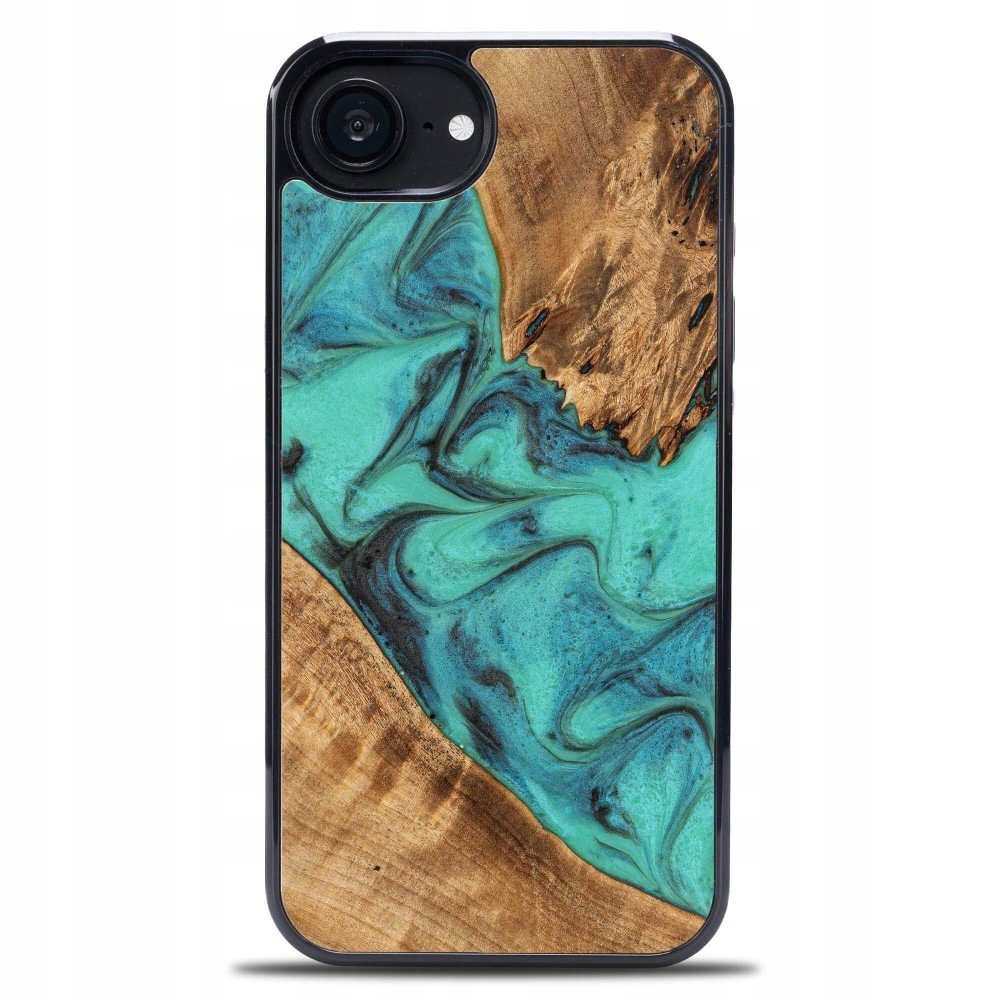 Bewood Drewniane etui do iPhone 16e, Unique Turquoise