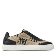 Sneakersy damskie - Sneakersy Max Mara Logocity 24147610126 Czarny - miniaturka - grafika 1