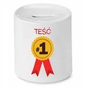 Skarbonki - SKARBONKA DLA TEŚCIA NUMER JEDEN PREZENT z Nadrukiem ze Zdjęciem - miniaturka - grafika 1