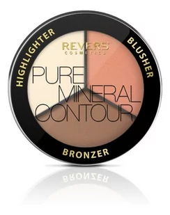 Revers Revers Pure Mineral Contour Paleta Do Konturowania Twarzy 01 - Bronzery i konturowanie twarzy - miniaturka - grafika 2