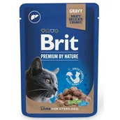 Mokra karma dla kotów - Brit Premium Mokra Karma Dla Dorosłych Kotów Sterylizowanych Z Wątrobą 100 g - miniaturka - grafika 1