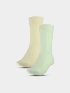 4F Damskie skarpetki casual (2-pack) 4FWSS25USOCF375-93S Wielokolorowy Roz. 35-38 - Skarpetki damskie - miniaturka - grafika 1