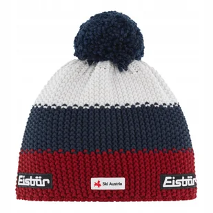 Czapka Dziecięca Eisbar Star Pompon Ska Burgund Dark Cobalt White 71117 243 - Czapki dla dzieci - miniaturka - grafika 1
