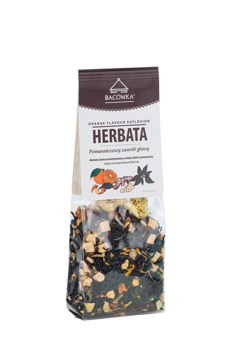 Herbata - Pomarańczowa owocowa z hibiskusem 95g Bacówka