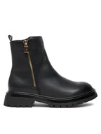 Buty dla chłopców - Tommy Hilfiger Botki Chelsea Boot T3A5-33566-1351 S Czarny - miniaturka - grafika 1