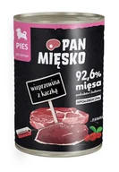 Mokra karma dla psów - PAN MIĘSKO Wieprzowina z Kaczką Szczenięta - mokra karma dla psa - 400g - miniaturka - grafika 1