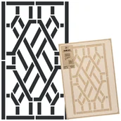 Szablony malarskie - szablon malarski wielokrotny // CHIŃSKA BALUSTRADA - LARGE (59x95cm) - miniaturka - grafika 1