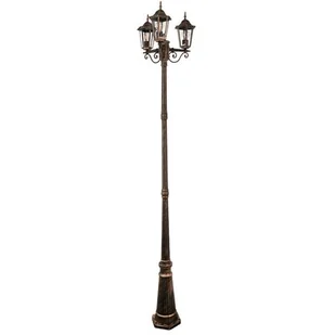 Polux Słupek 250cm LIGURIA 3X20W E27 payna IP43 SANICO - Lampy ogrodowe - miniaturka - grafika 1