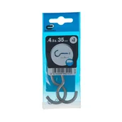 Haki, szakle i karabinki - Standers Hak otwarty 4.5 x 35 mm 2 szt. - miniaturka - grafika 1