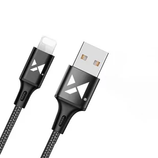 Wozinsky kabel przewód USB - Lightning 2,4A 1m czarny WUC-L1B - Kable USB - miniaturka - grafika 2