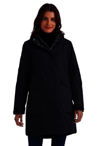 killtec Kobiety Parka/płaszcz wodoodporny z odpinanym kapturem Damen Funktionsparka, dunkelnavy, 42, 43284-000