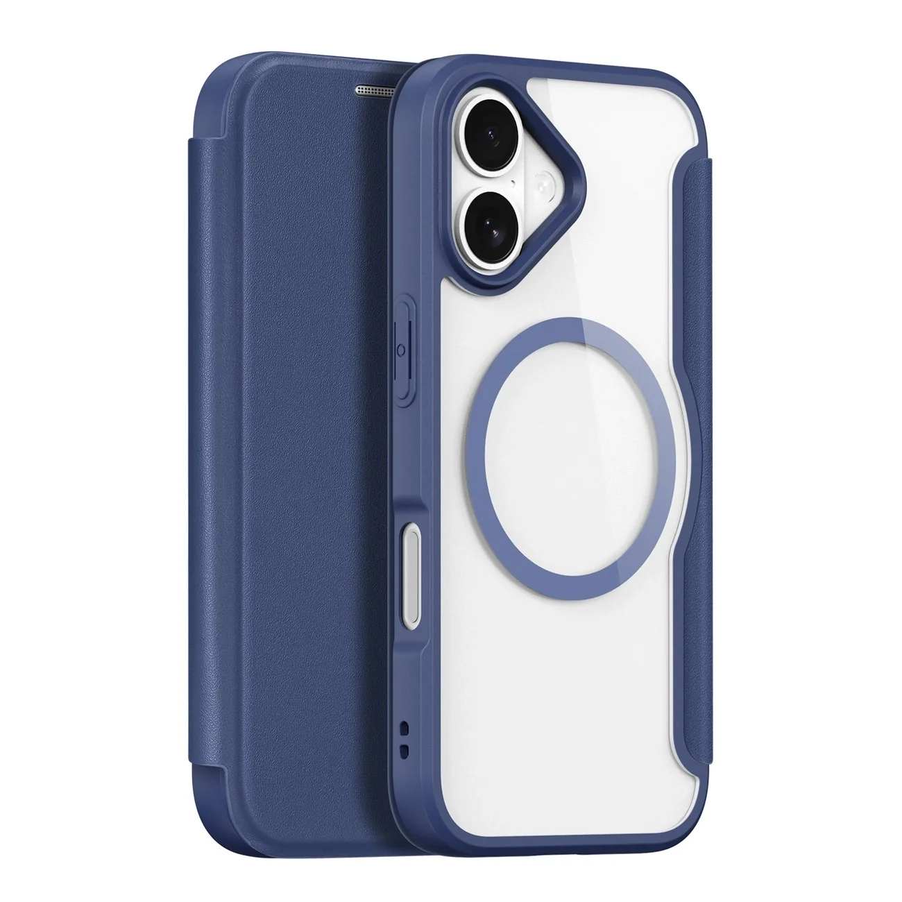 Etui Dux Ducis Skin X Pro na iPhone 17 Air z MagSafe i portfelem - niebieskie