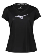Koszulki sportowe damskie - Mizuno Koszulka sportowa "Core" w kolorze czarnym - miniaturka - grafika 1