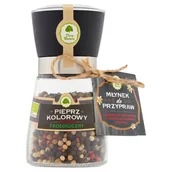 Zdrowa żywność - Dary Natury Młynek ceramiczny + Ekologiczne pieprz kolorowy (80g) - miniaturka - grafika 1