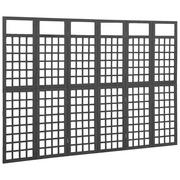 Parawany - VidaXL Lumarko Parawan pokojowy 6-panelowy/trejaż, drewno jodłowe, 242,5x180cm 316485 VidaXL - miniaturka - grafika 1