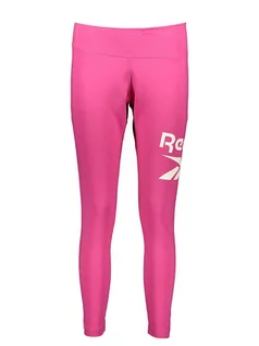 Spodnie sportowe damskie - Reebok Legginsy w kolorze różowym - grafika 1