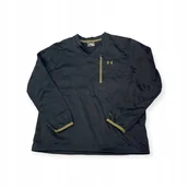 Bluzy męskie - Wciągana czarna bluza męska Under Armour L - miniaturka - grafika 1