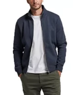 Bluzy męskie - Superdry Vintage Logo Emb Zip Track Bluza męska, Vintage Navy Marl, XS - miniaturka - grafika 1