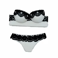 Dodatki do ciast w proszku - Figurki Cukrowe Bielizna Damska Szara Na Tort - miniaturka - grafika 1