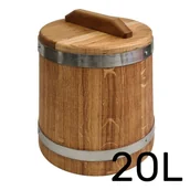 Beczki - Beczka drewniana dębowa do kiszenia 20l - miniaturka - grafika 1