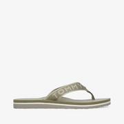 Klapki i japonki damskie - TOMMY HILFIGER TOMMY SHINY WEBBING BEACH SANDAL - Tommy Hilfiger - miniaturka - grafika 1