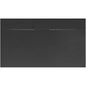 Brodziki prysznicowe - Rea Brodzik prysznicowy Bazalt Long Black 80x120 - miniaturka - grafika 1