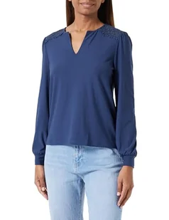 ONLY Onlsilja L/S Lace Top JRS bluzka damska, Dress Blues, S - Bluzki damskie - miniaturka - grafika 1