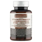 Witaminy i minerały - SINGULARIS Superior cytrynian magnezu + ashwagandha, 60kaps. - miniaturka - grafika 1