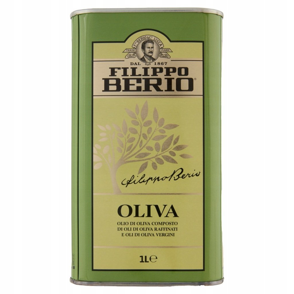 Filippo Berio Oliwa 1L Puszka Włoska Do Smażenia Sałatek i Gotowania