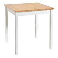 Stoły - Stół z drewna sosnowego z białą konstrukcją Bonami Essentials Sydney, 70x70 cm - miniaturka - grafika 1