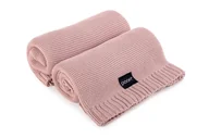 Koce i narzuty dla dzieci - POOFI Kocyk bambusowy PURE kolor: vintage pink - miniaturka - grafika 1