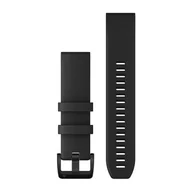Akcesoria do pulsometrów i zegarków sportowych - Garmin Silikonowy pasek QuickFit Fenix 5/6 Approach S60 Czarny 22mm 010-12901-00 - miniaturka - grafika 1