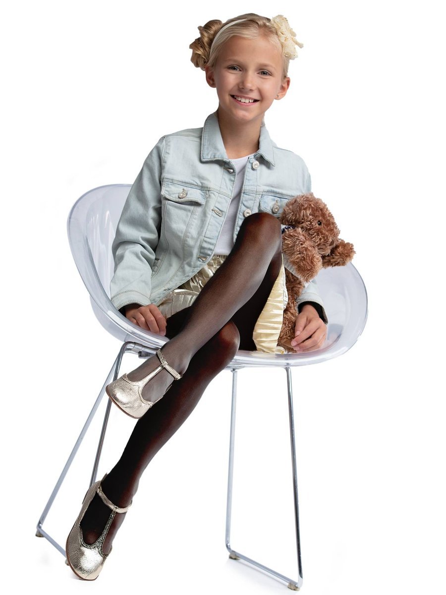 Rajstopy Dziecięce Lycra Gładkie Czarne 20 Den 140-146 Yoclub