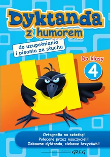 Greg Dyktanda z humorem do klasy 4 - Joanna Zawadzka, Zimoch Aleksandra (layout), Południak Marcin (okładka) - Materiały pomocnicze dla uczniów - miniaturka - grafika 1