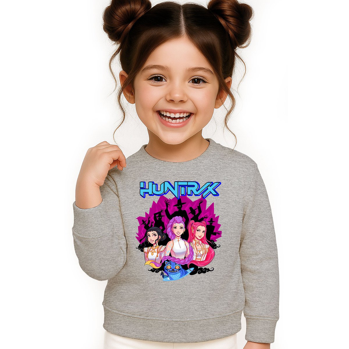 BLUZA DZIECIĘCA KPOP DEMON HUNTERS HUNTRIX 104 BAWEŁNIANA JAKOŚĆ