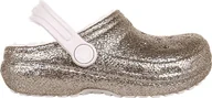 Buty dla dziewczynek - Crocs Klapki Crocs Classic Glitter Lined Clog 205937-2UB - 19/20 - miniaturka - grafika 1