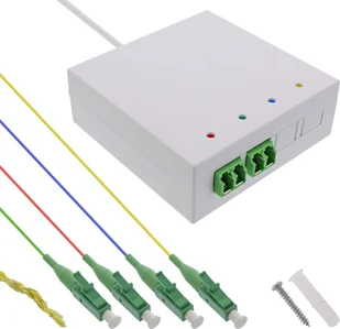 InLine® FTTH Verlängerungsbox vorkonfektioniert 4x LC/APC 9/125µm 20m - Kable światłowodowe - miniaturka - grafika 1